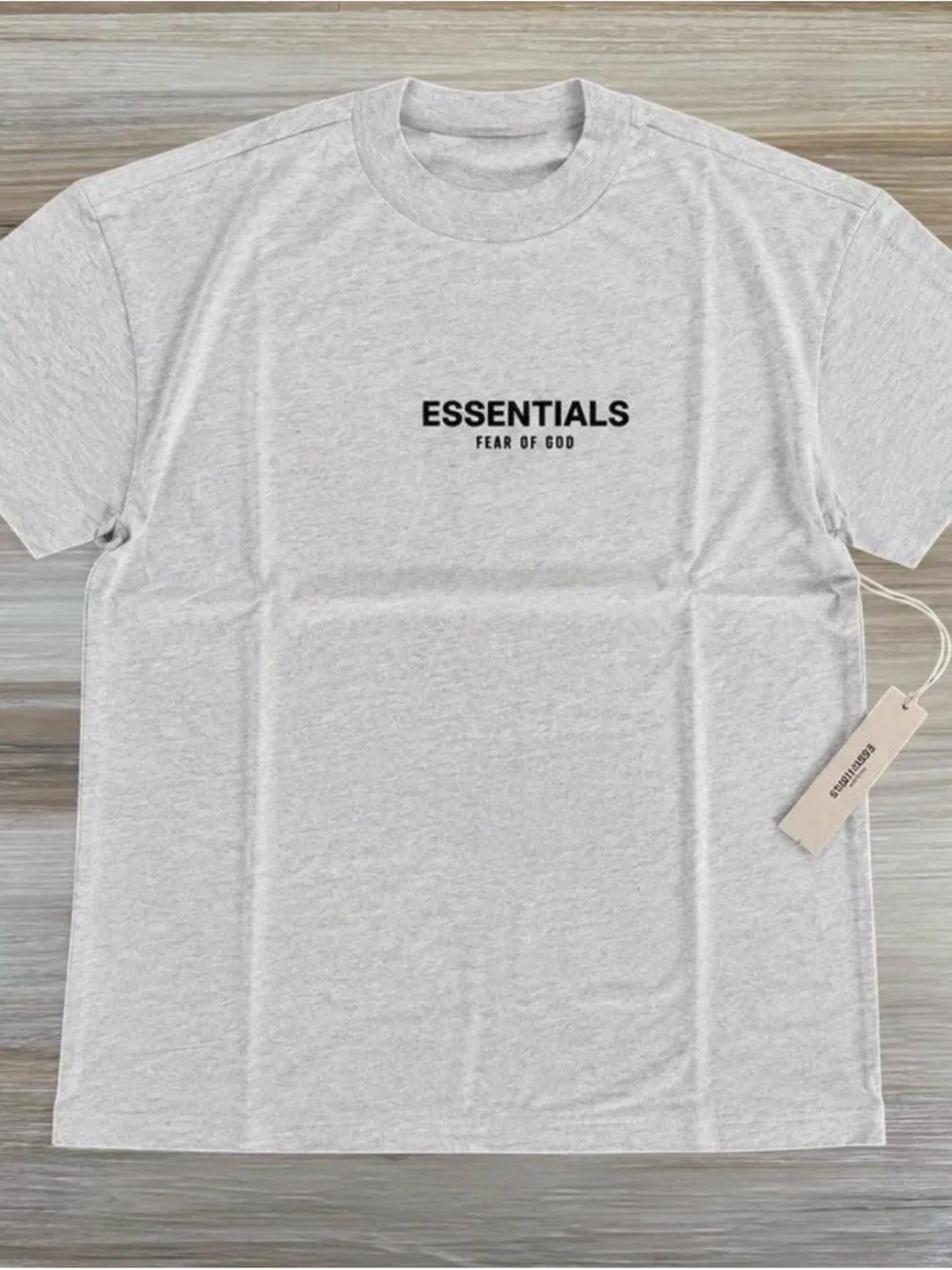 Fear of God ESSENTIALS Men’s Light Oatmeal Tee & Shorts Set • XS-XL